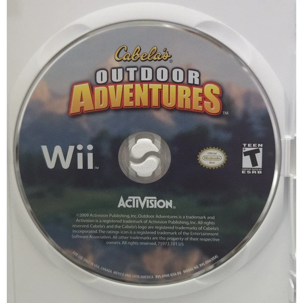 Cabela's Outdoor Adventures - Nintendo Wii 2009 - Complete in Box (CIB) - Tested